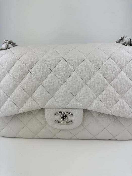 Chanel Caviar Jumbo Quilted Double Flap Bag