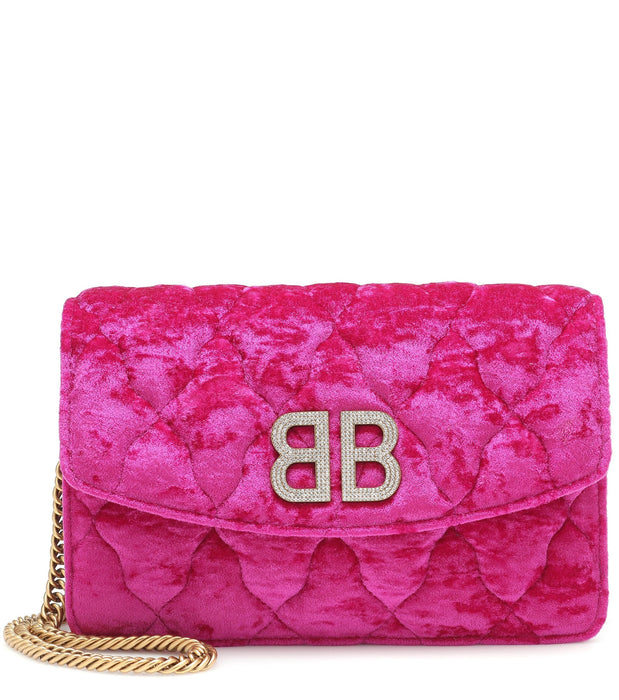 Balenciaga Velvet BB Chain Bag