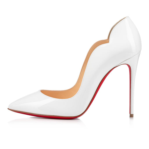 Christian Louboutin Hot Chick Patent Leather Pumps white