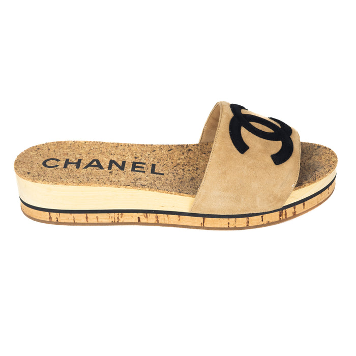 Chanel CC Platform sandals 