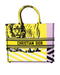 Dior Large Book Tote Bright Yellow and Pink D-Jungle Pop Embroidery