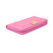 Chanel Caviar Quilted Boy Zip Wallet in Pink