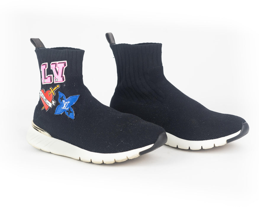 Louis Vuitton Patches Sock Sneakers