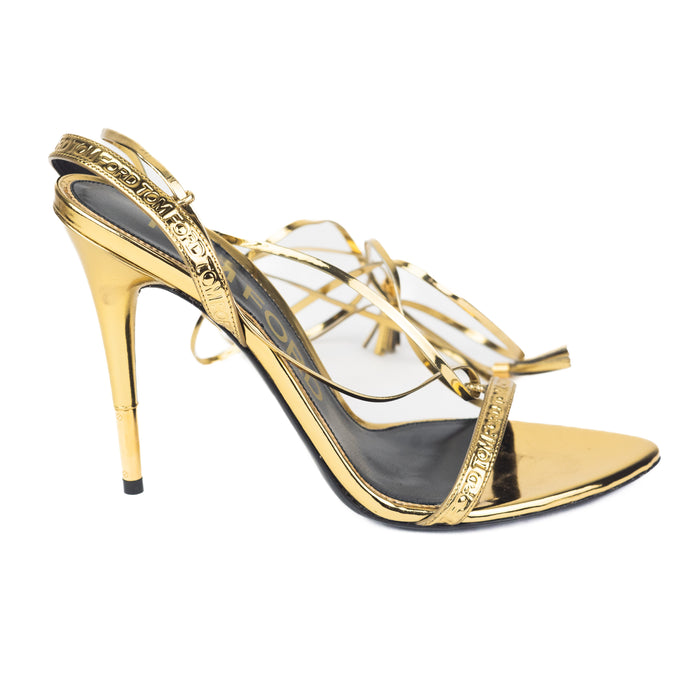 Tom Ford Mirror Ankle Wrap Sandals