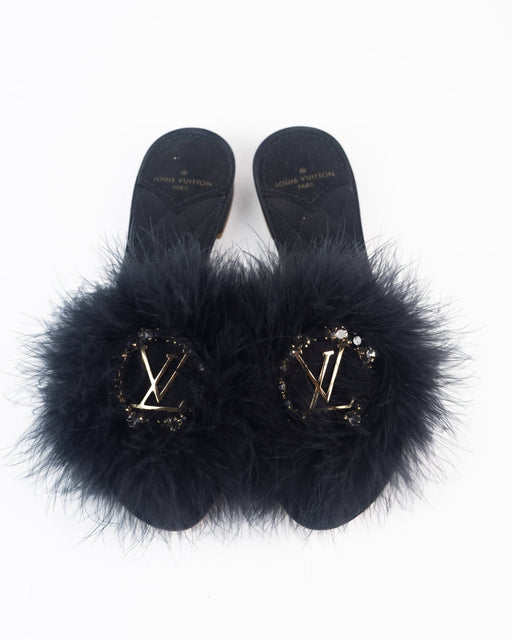 Louis Vuitton Marylin Flat Mules in Black — LSC INC