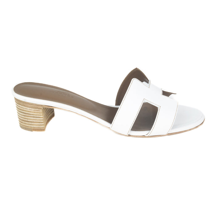 Hermes Oasis Sandal in White
