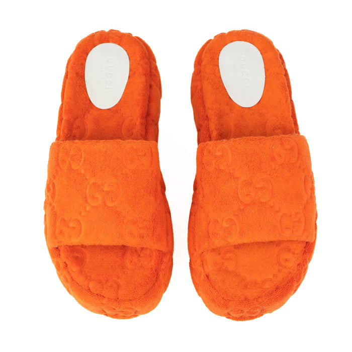 Gucci GG Platform Sandals Orange 
