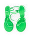 Bottega Veneta Green Lagoon Bubble-Insole Leather Sandals