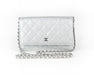 Chanel Classic Wallet on Chain silver