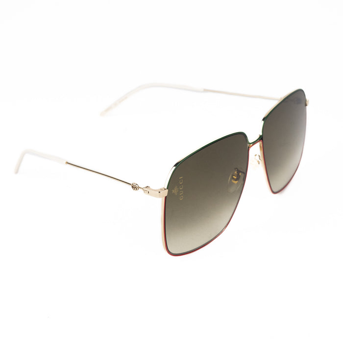Gucci Gradient Red and Green Rimmed Sunglasses