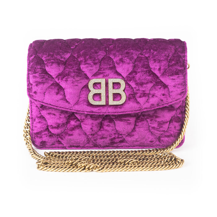 Balenciaga Velvet BB Chain Bag