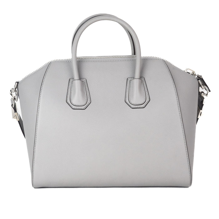 Givenchy Medium Antigona Bag in Grey Grained Leather