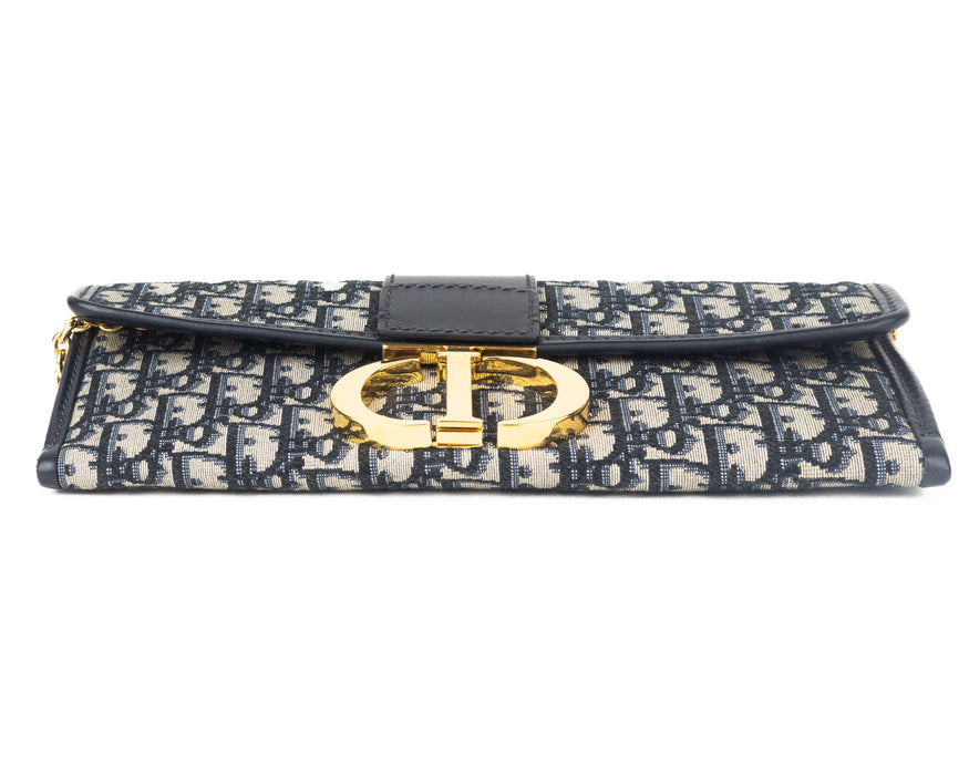 Dior 30 Montaigne Wallet on Chain in Dior Oblique Jacquard