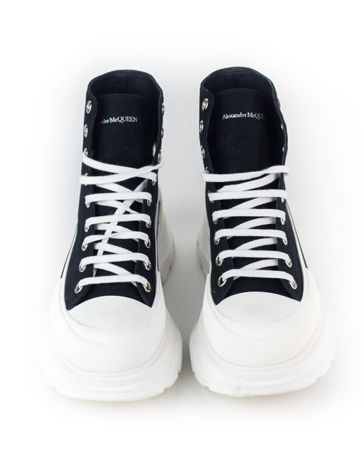 Alexander McQueen Tread Canvas Hightop Platform Sneakers