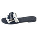 Dior (R)evolution Slides in Blue and White Technical Fabric with Dior Étoile Print