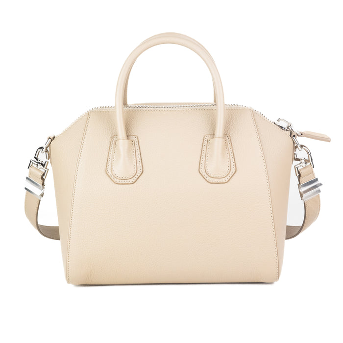 Givenchy Small Antigona Bag in Beige Grained Leather
