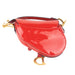 Dior Patent Red Mini Saddle Bag