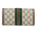 Gucci Jackie 1961 Chain Wallet in Beige and Ebony GG Supreme