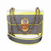 Christian Louboutin Small Elisa Neon Leather and PVC Shoulder Bag