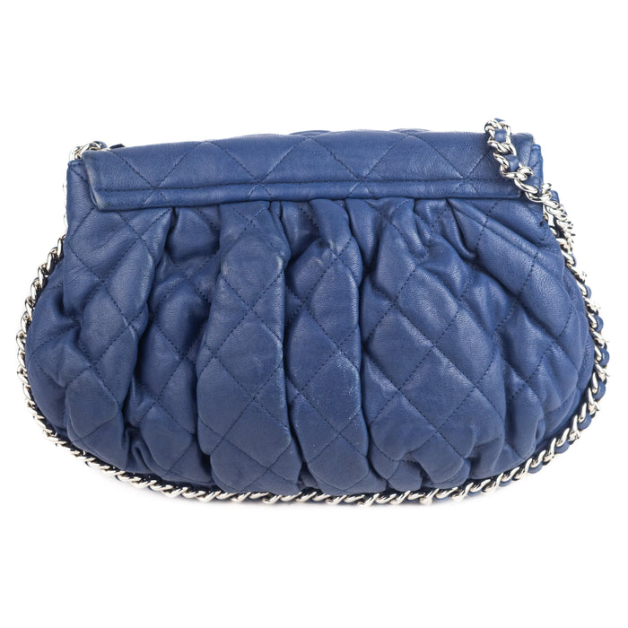 Chanel Washed Lambskin Quilted Large Chain Around Flap