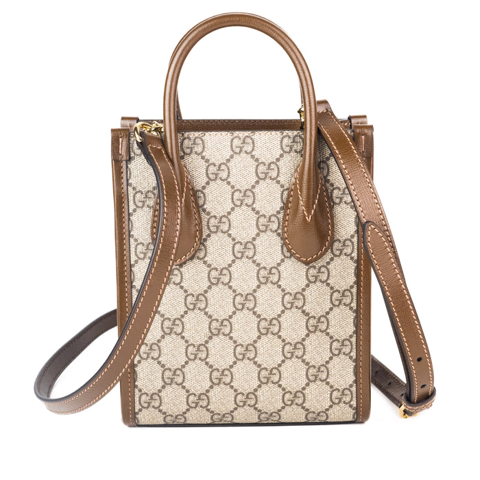 Gucci Mini Tote bag with Interlocking G in GG Supreme