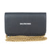 Balenciaga Wallet on Chain in Black Grained Calfskin