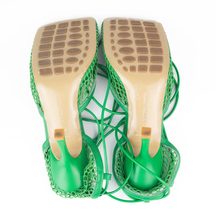 Bottega Veneta Stretch Sandals in Grass