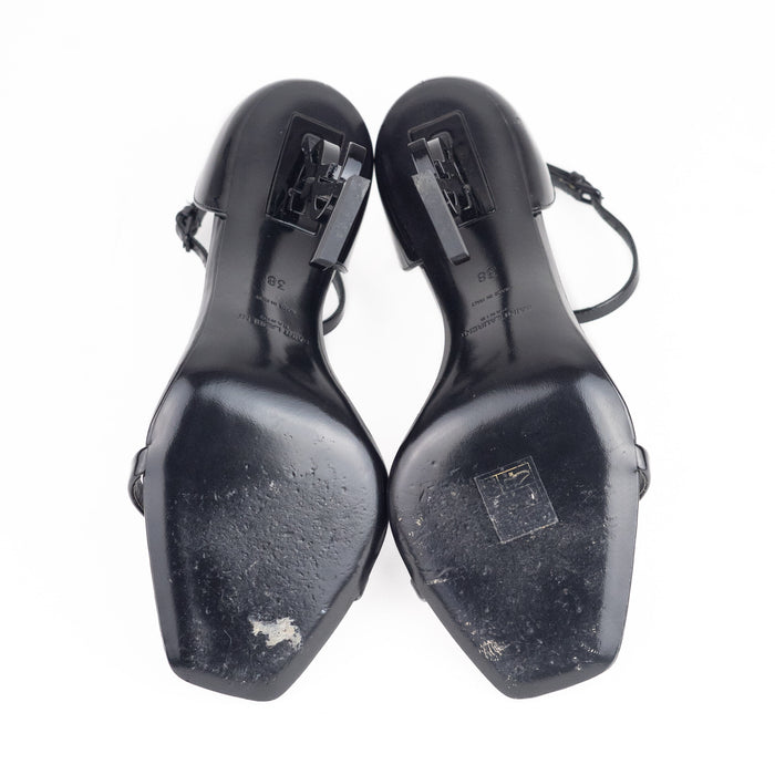 Saint Laurent Opyum Sandals in Patent Leather