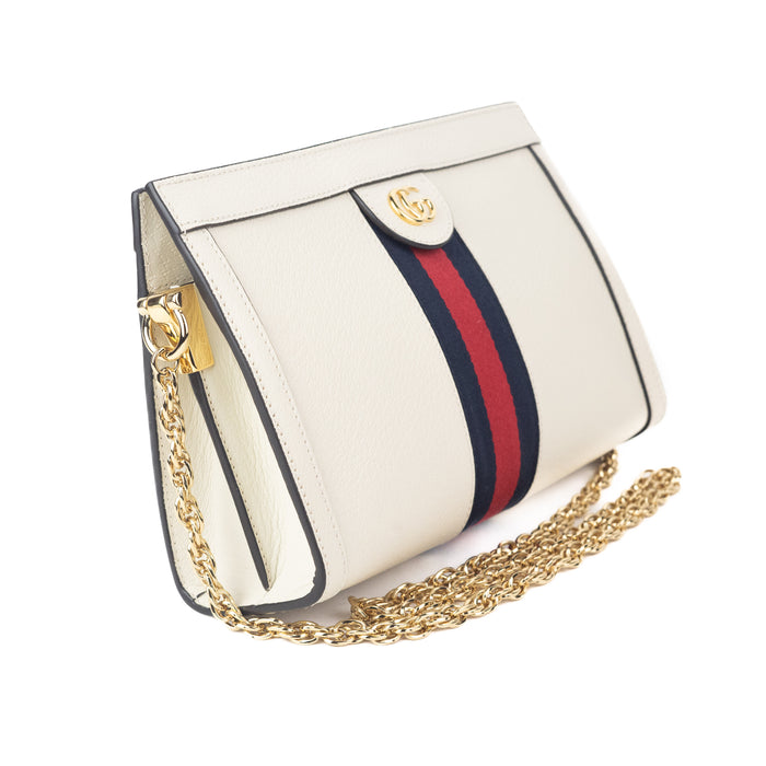 Gucci GG Ophidia Small Chain Bag in White