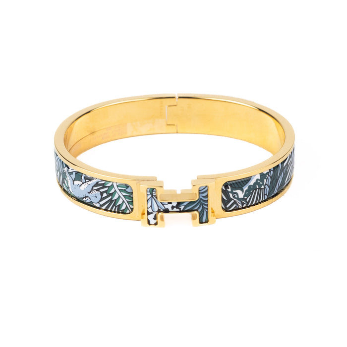 Hermes Clic H Animaux Camoufles Bracelet in By The Sea Blue