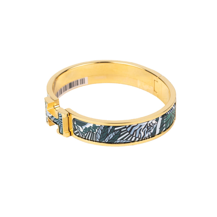 Hermes Clic H Animaux Camoufles Bracelet in By The Sea Blue