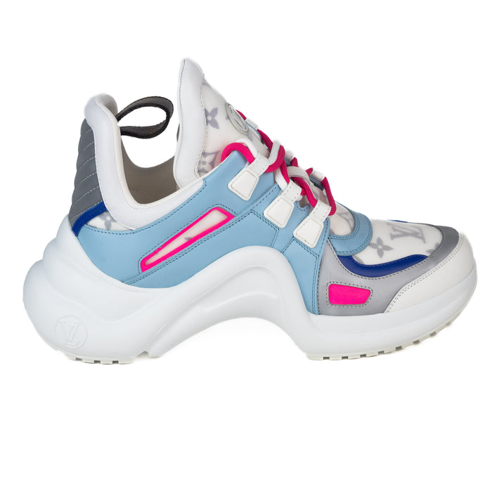 Louis Vuitton Archlight Sneakers in Blue Pink and Grey