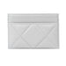 Chanel Shiny Goatskin Quilted Card Holder in Grey
