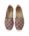 Gucci GG Heritage Lame Espadrilles in Brown