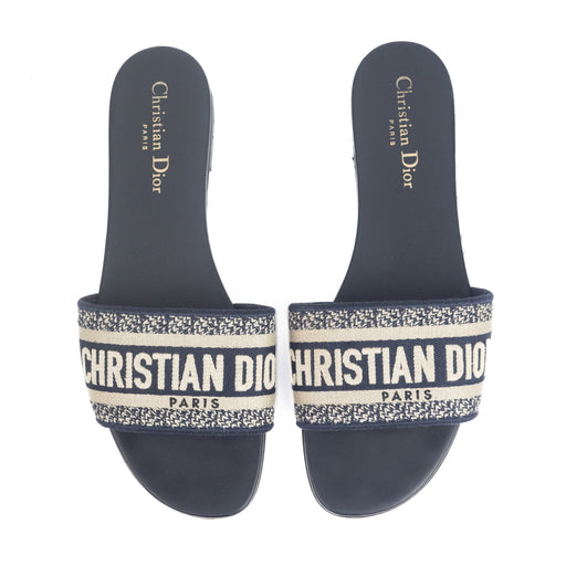 Christian Dior Dway Slides Deep Blue