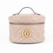 Gucci Matelasse Mini GG Marmont Round Backpack in Nude