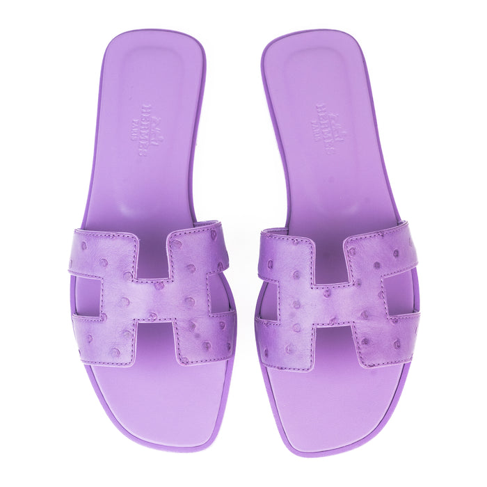 Hermes Purple Oran Sandal