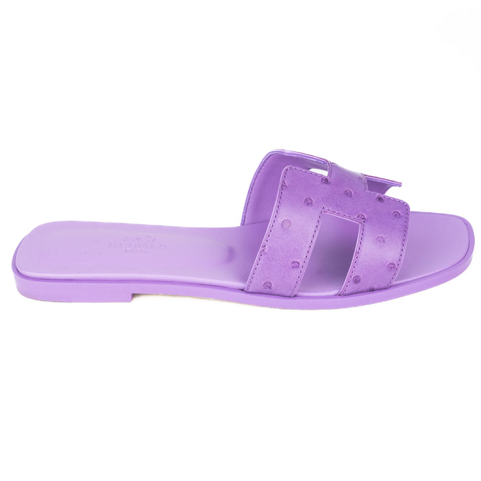 Hermes Purple Oran Sandal