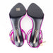 Tom Ford Mirrored Leather Padlock Pointy Naked Sandal in Fuchsia