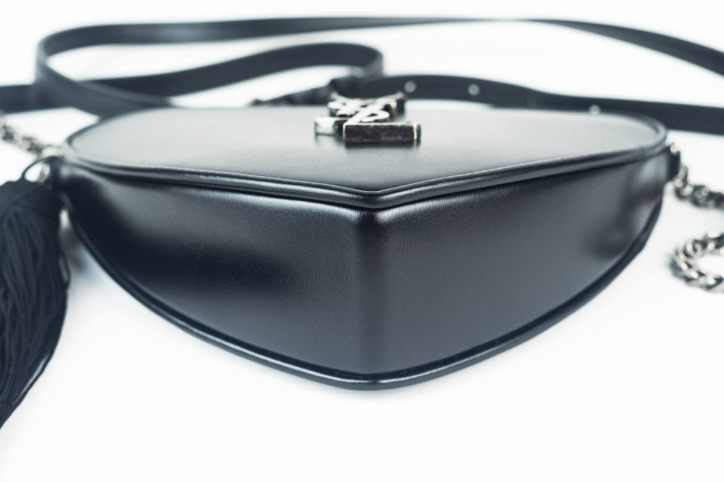 Saint Laurent Heart Crossbody in Smooth Leather