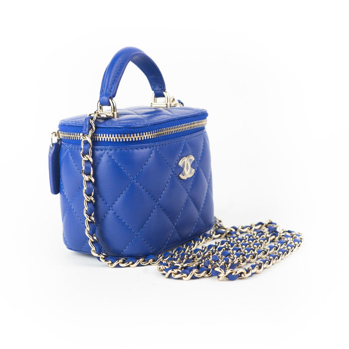 Chanel Small Vanity With Chain in Blue