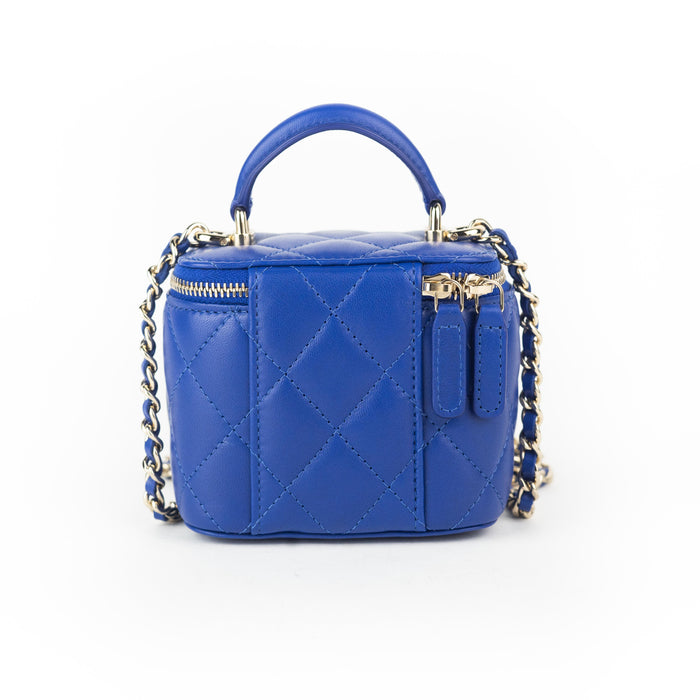 Chanel Small Vanity With Chain in Blue