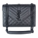 Saint Laurent Medium Tre-Quilt Leather Envelope Bag in All Black