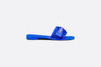 Dior (R)evolution Slides in Bright Blue Camouflage Technical Fabric