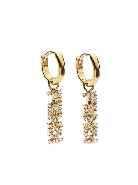 Fendi Signature Gold Earrings