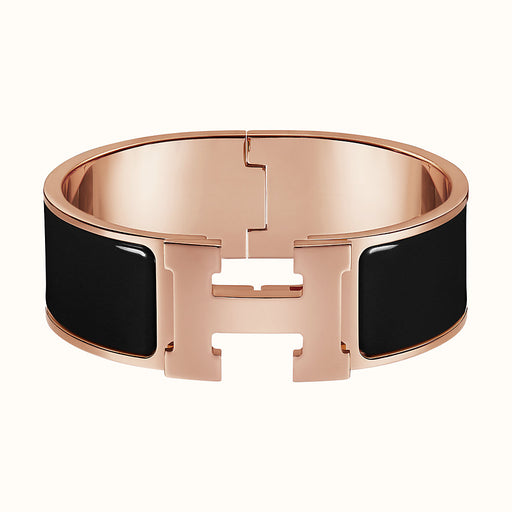 Hermès Black Leather Hapi 3 Bracelet Bracelet GHW - Size M – RETYCHE