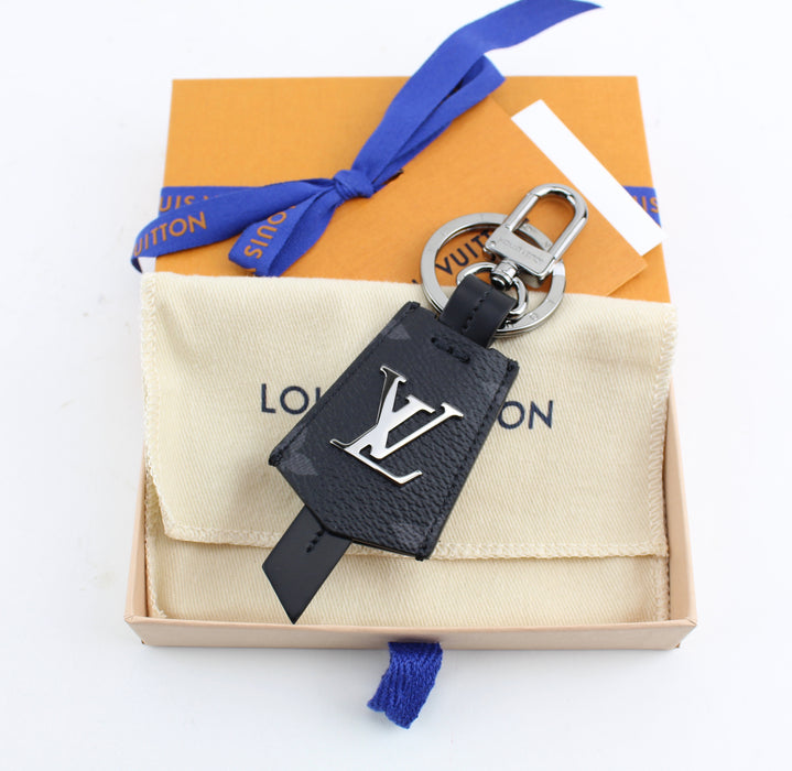 Louis Vuitton - LV Cloches-cles Bag Charm and Key Holder - Monogram Canvas - Grey - Men - Luxury