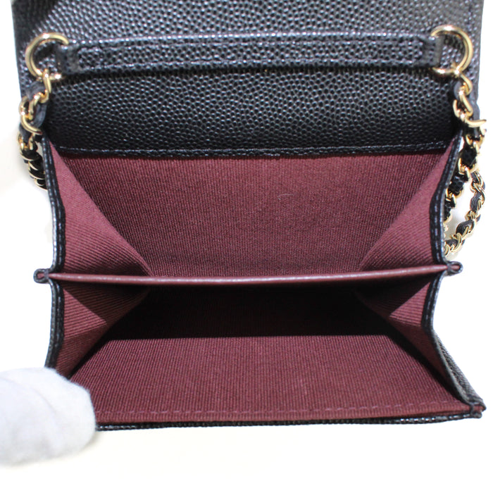 Chanel Mini Calfskin Wallet on chain