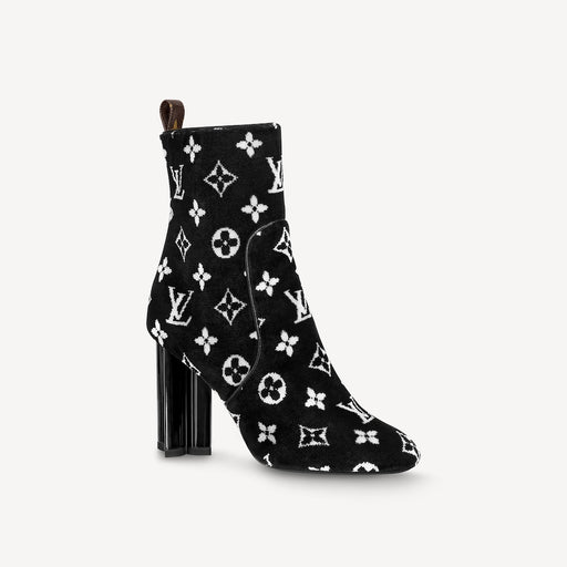 black and white louis vuitton boots