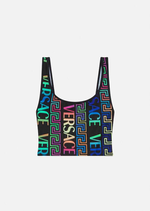 Versace Greca Neon Print Bikini Top — LSC INC